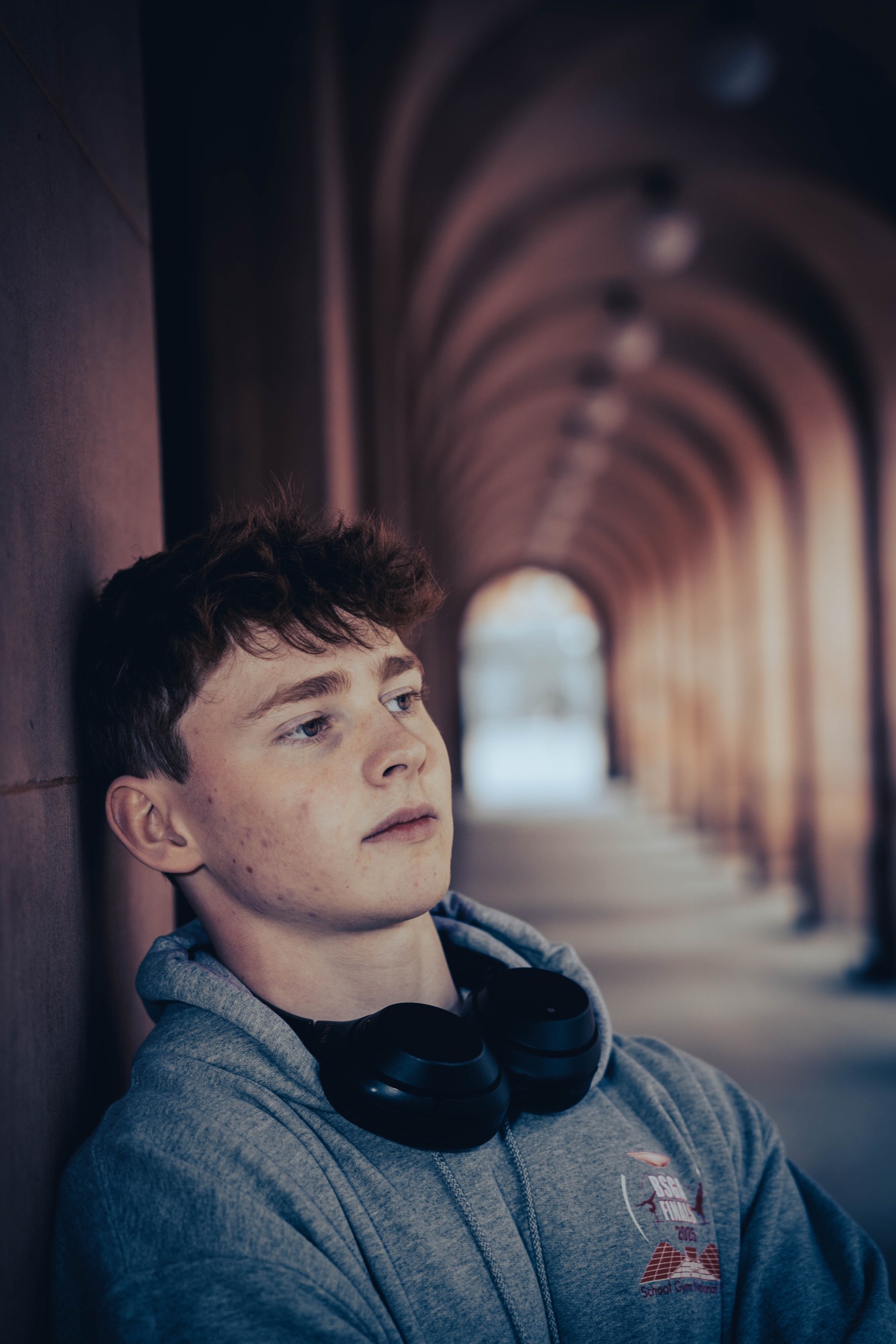 Portrait of a young man with headphones